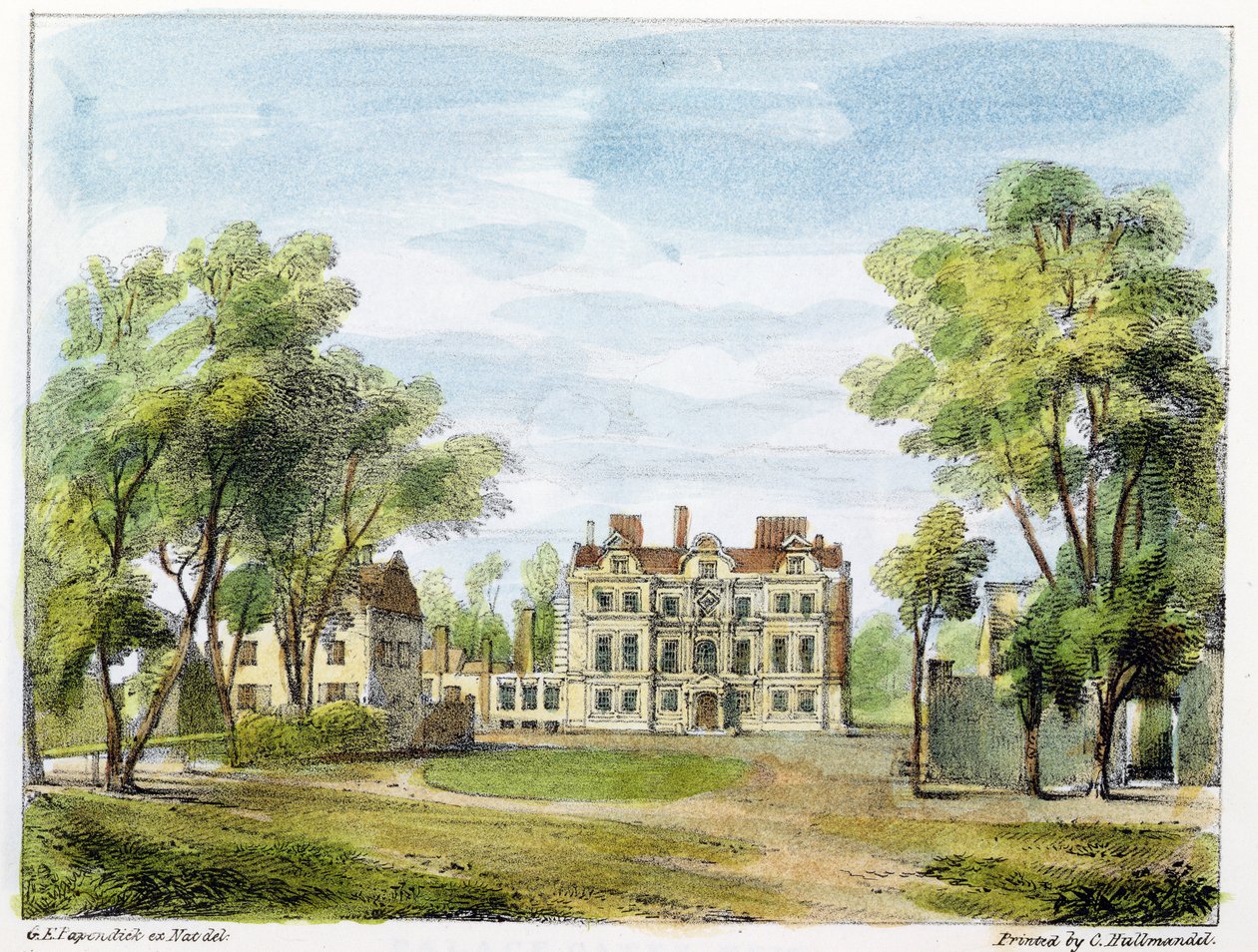 Südfront, Altes Schloss, Kew Gardens, Tafel 2 aus 