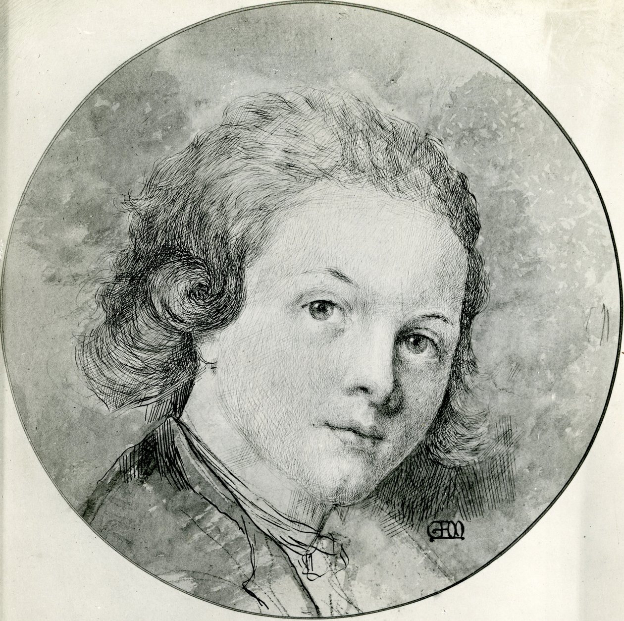 Porträt von Mozart im Alter von vierzehn Jahren (nach Pompeio Batoni) von George Frank Miles