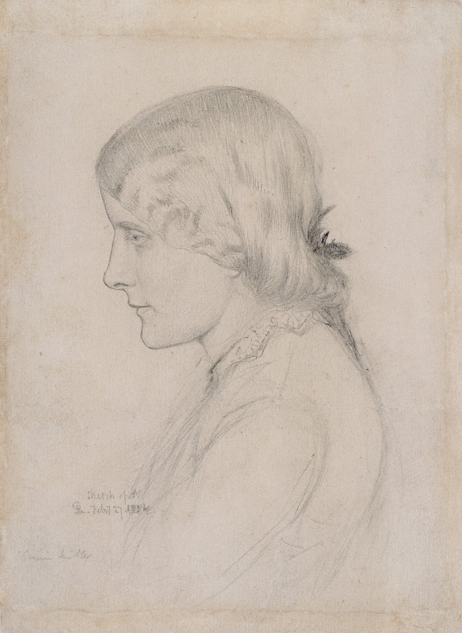Porträt von Annie Miller, 1854 von George Price Boyce