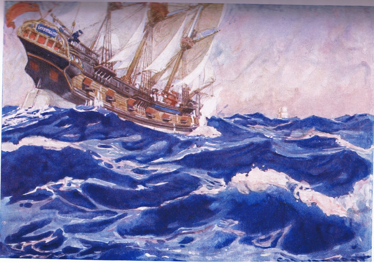 Ein Schiff, das auf uns zukommt von George Washington Lambert