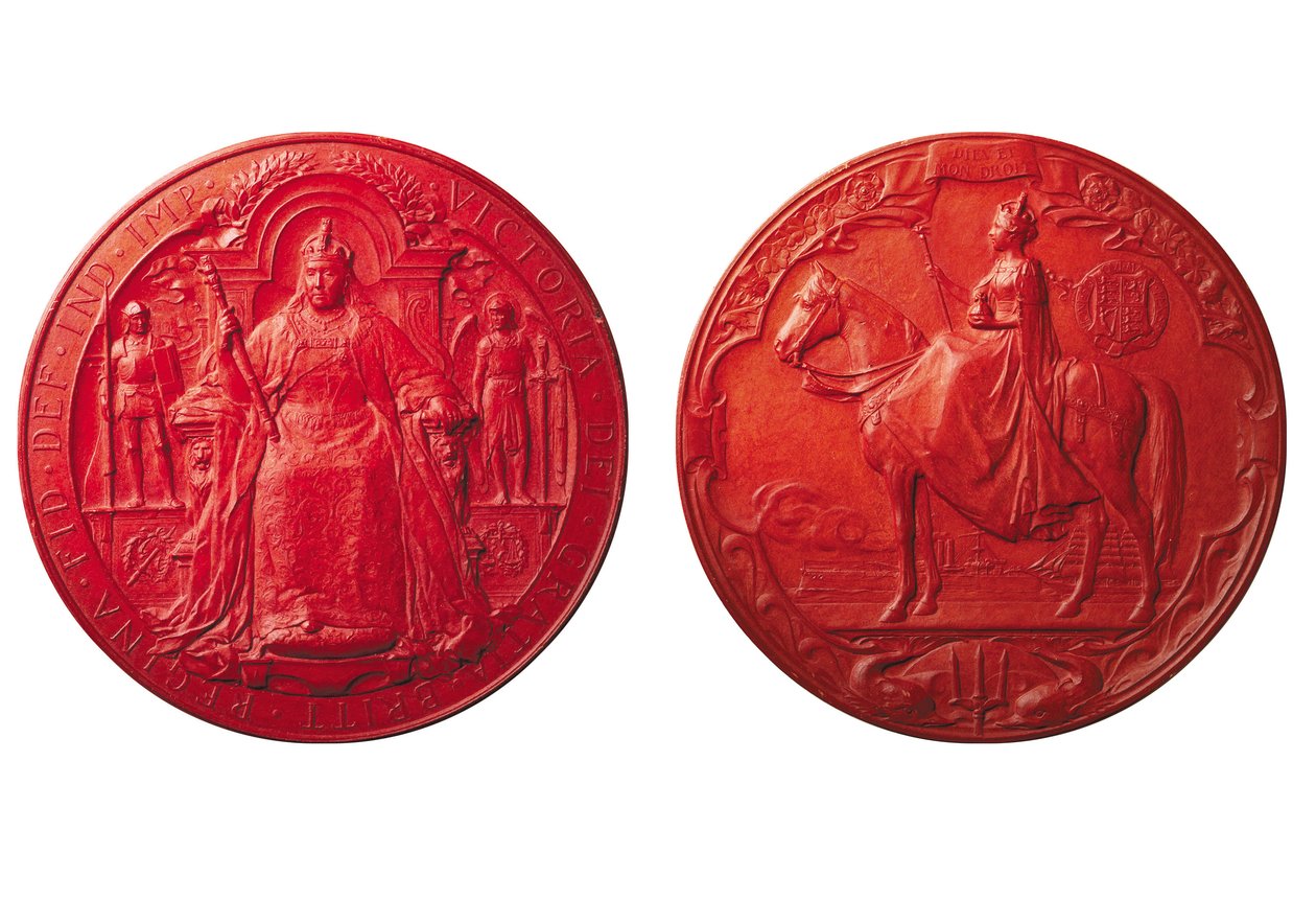 Viertes Großes Siegel von Königin Victoria, ca. 1900 von George William De Saulles