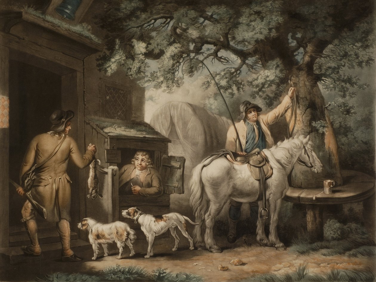 Die Rückkehr des Sportlers, graviert von William Ward von George (after) Morland