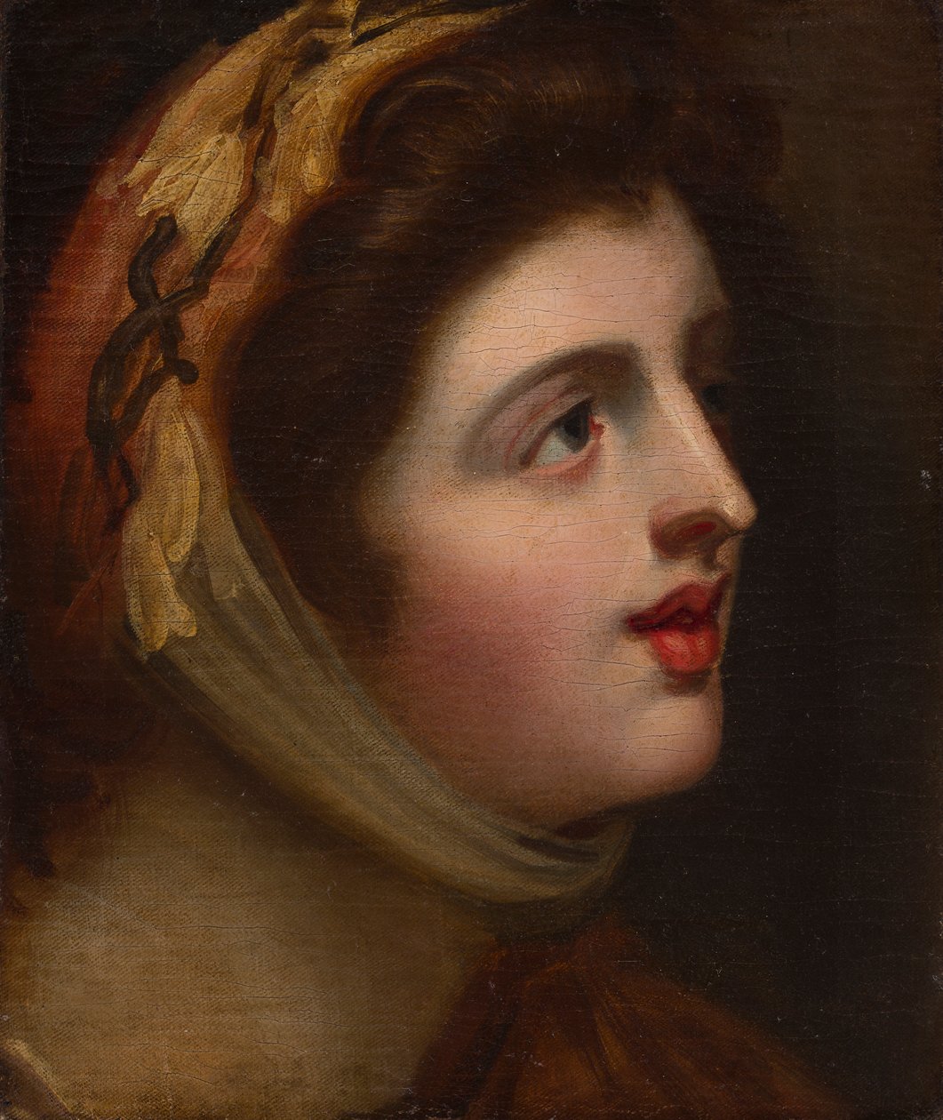 Emma Hamilton als Sensibilität von George (studio of) Romney
