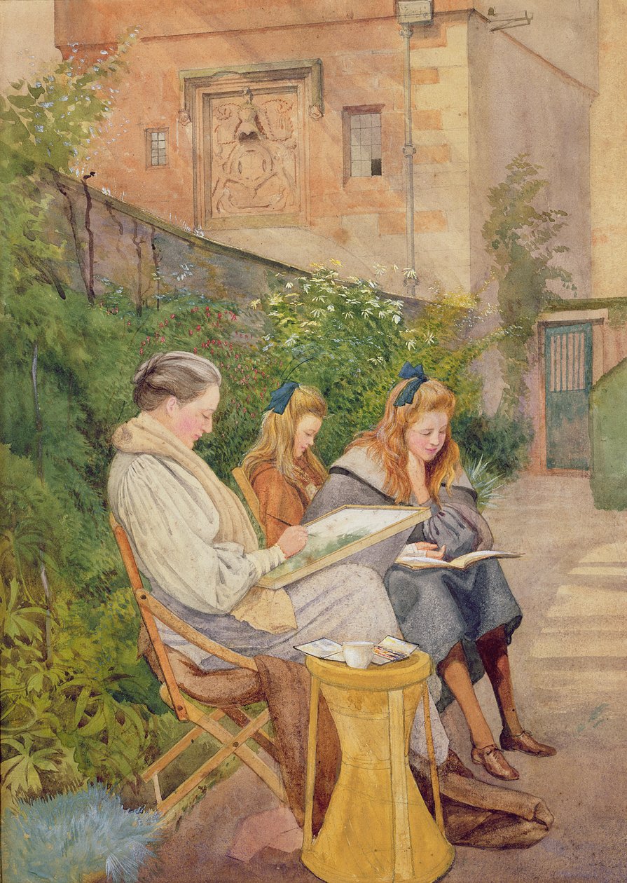 Die Tochter und Enkelinnen des Künstlers von George, 9th Earl of Carlisle Howard