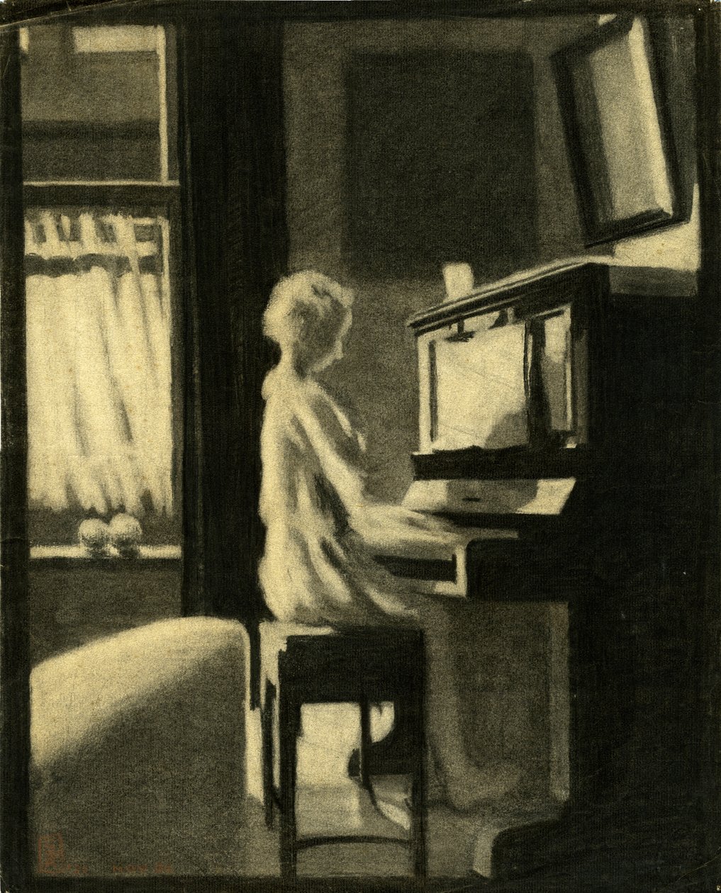 Dorothy spielt Klavier, 30. November 1931 von George Adamson