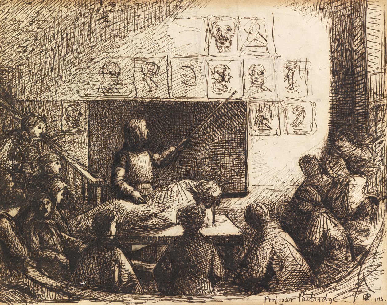 Eine Anatomieklasse an den Royal Academy Schools mit Professor Partridge von George Adolphus Storey