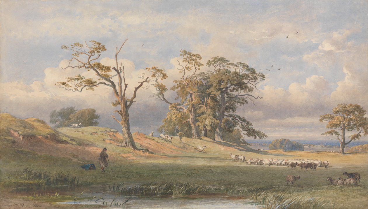 Altes britisches Lager im Bulstrode Park von George Arthur Fripp