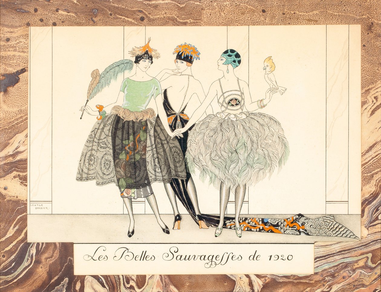 Les Belles Sauvageffes de 1920, aus Le Bonheur du Jour ou, Les Graces à la Mode, 1924 von George Barbier