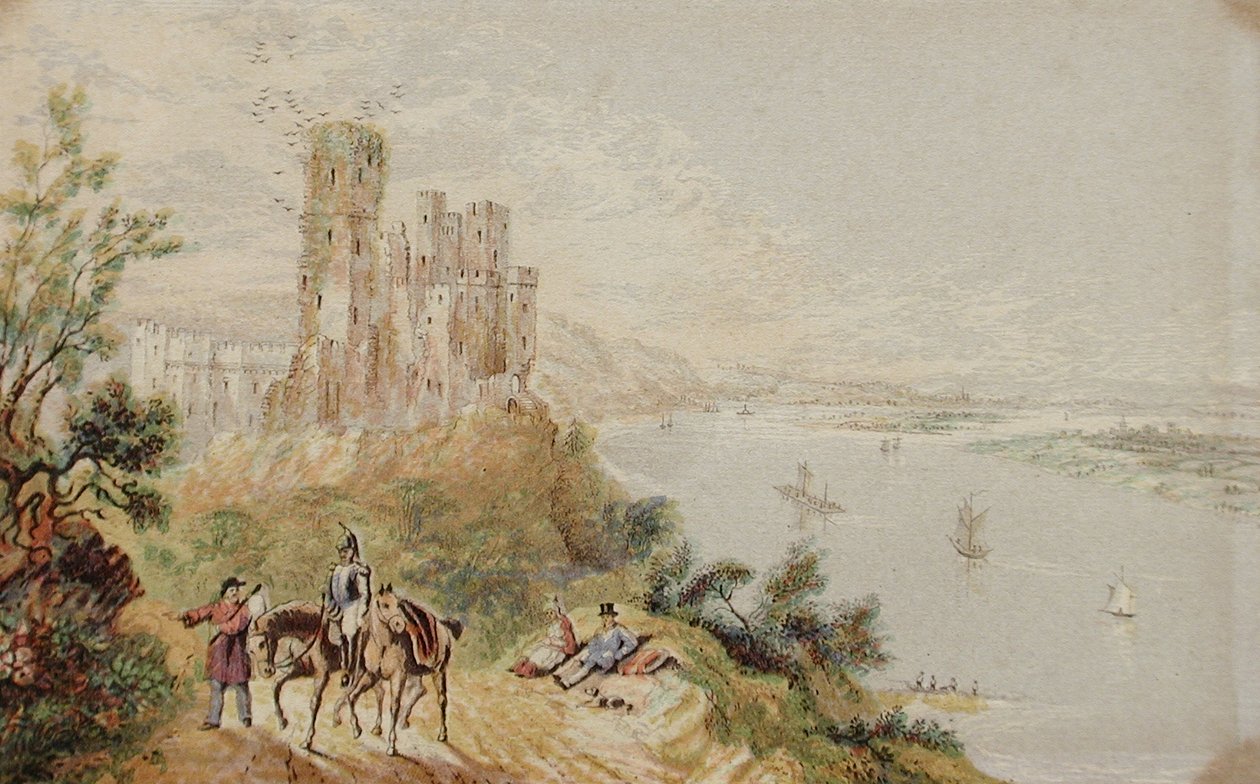 Stolzenfels am Rhein von George Baxter
