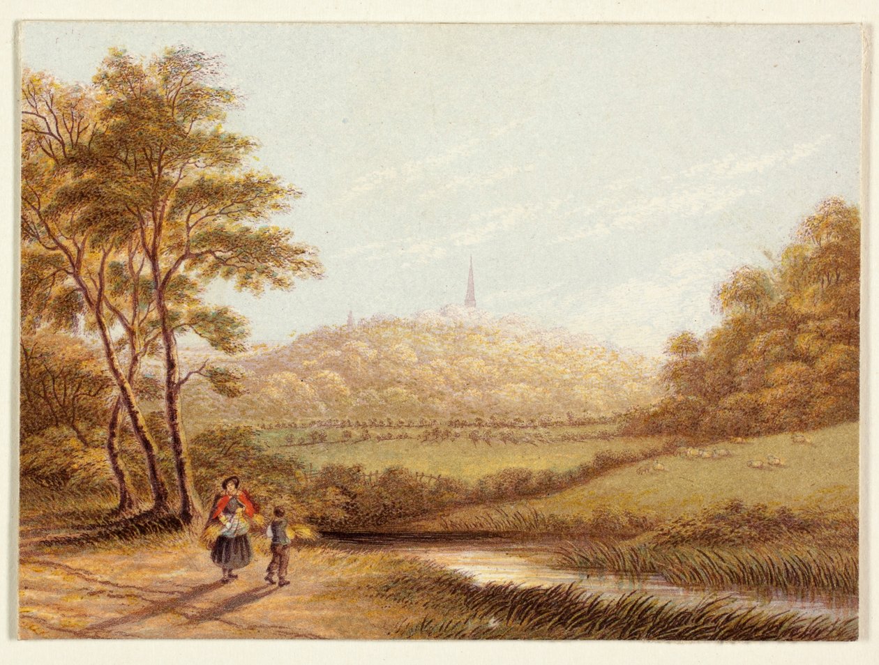 Blick von Harrow-on-the-Hill von George Baxter
