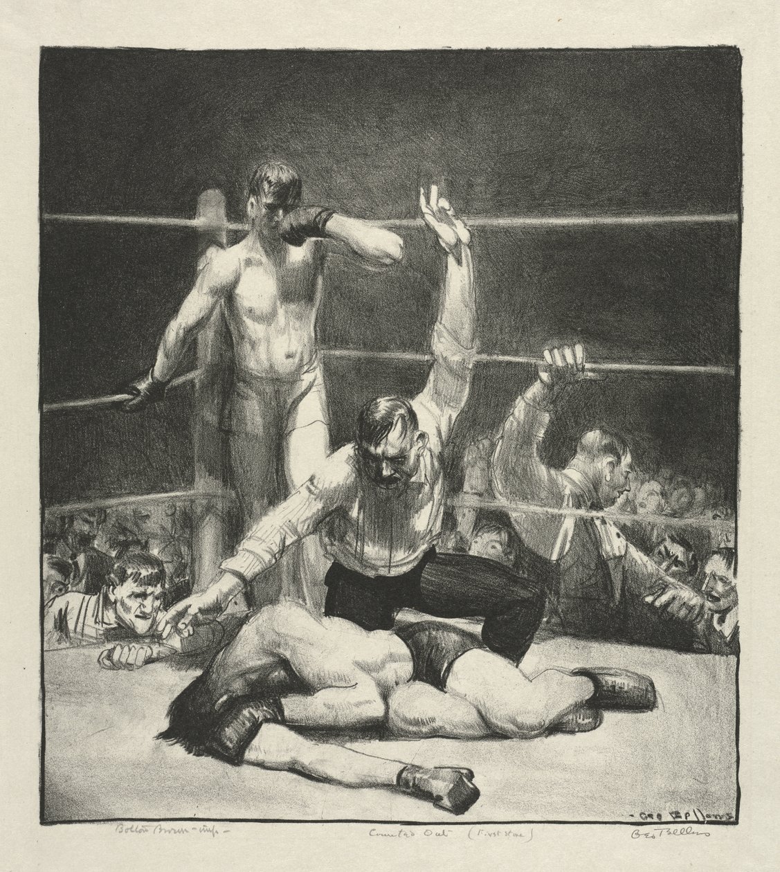 Ausgezählt, Erster Stein von George Bellows