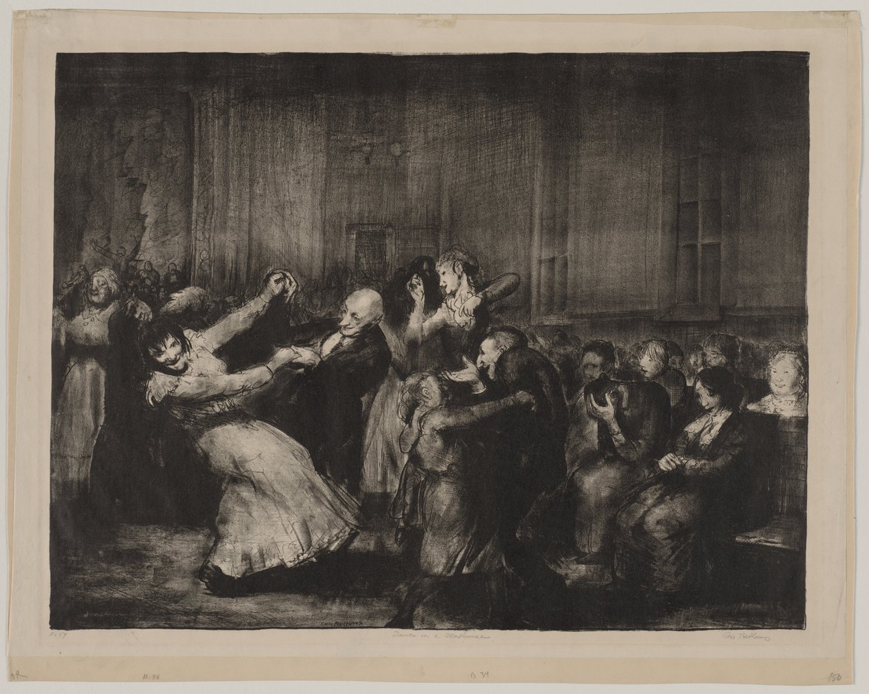 Tanz in einem Irrenhaus von George Bellows
