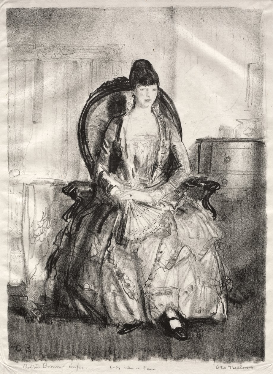 Dame mit Fächer von George Bellows