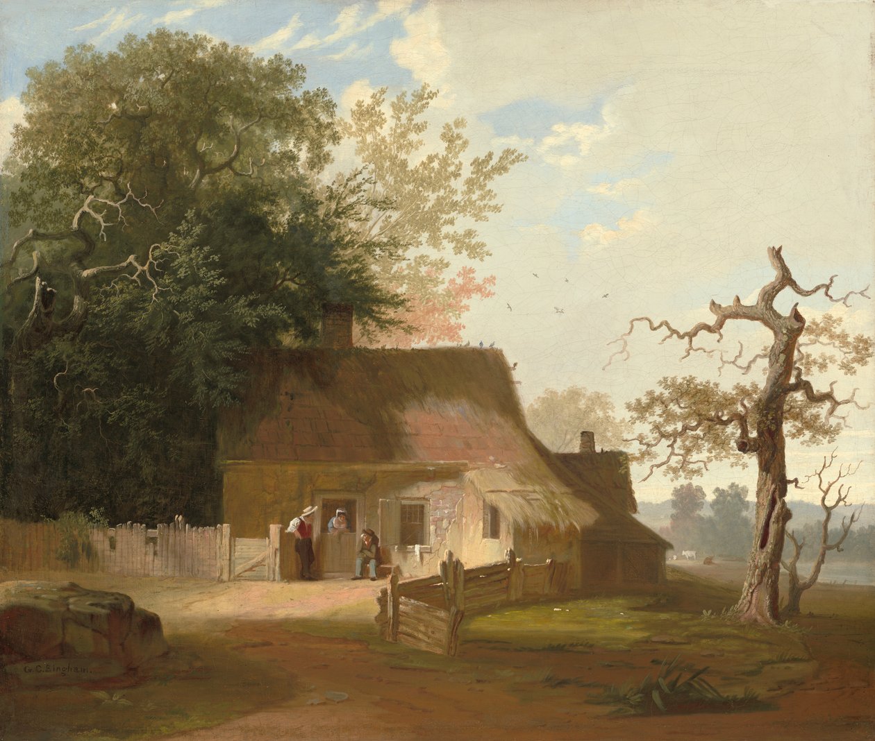Hüttenszenerie von George Caleb Bingham