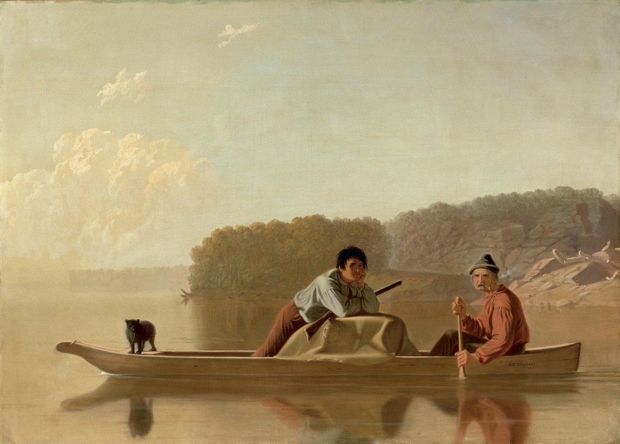 Die Rückkehr der Fallensteller, 1851 von George Caleb Bingham