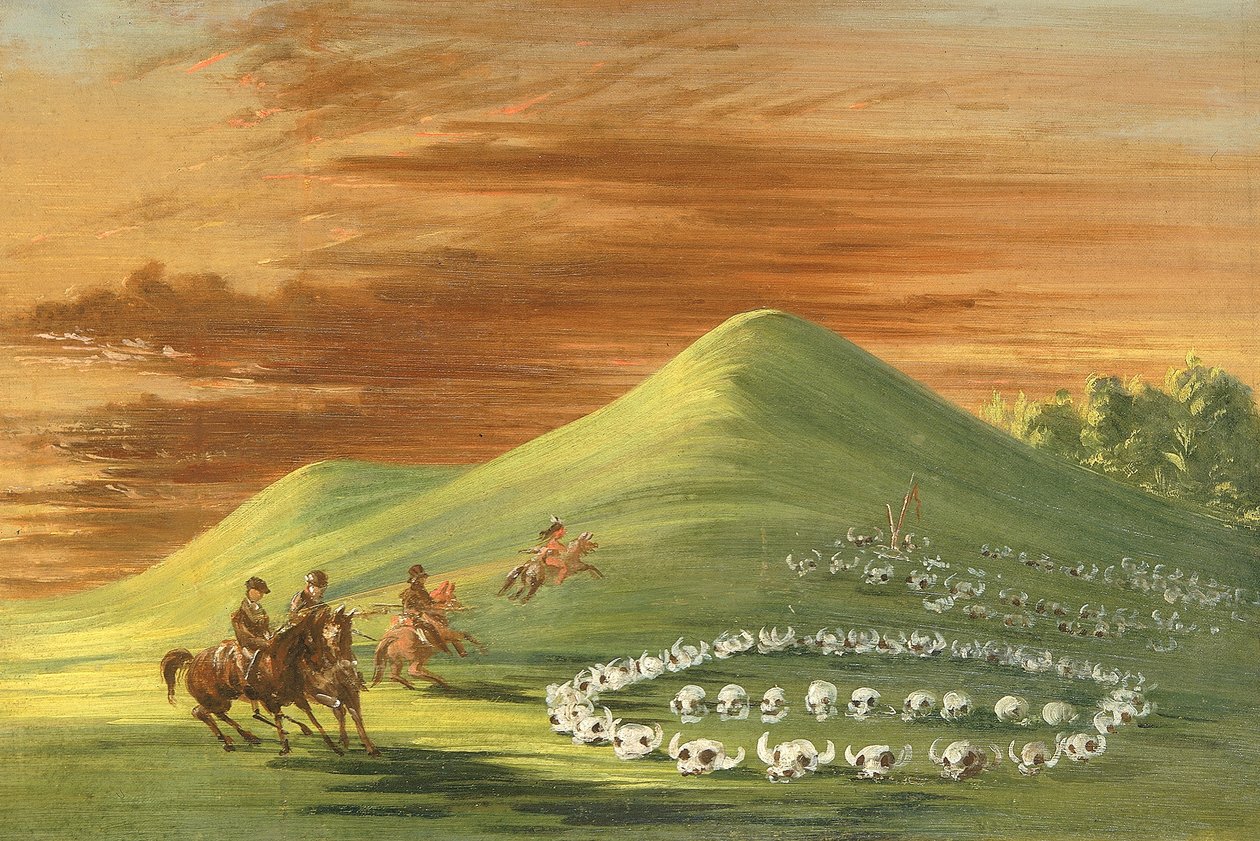 Butte de Mort, Sioux-Begräbnisstätte, Oberer Missouri von George Catlin