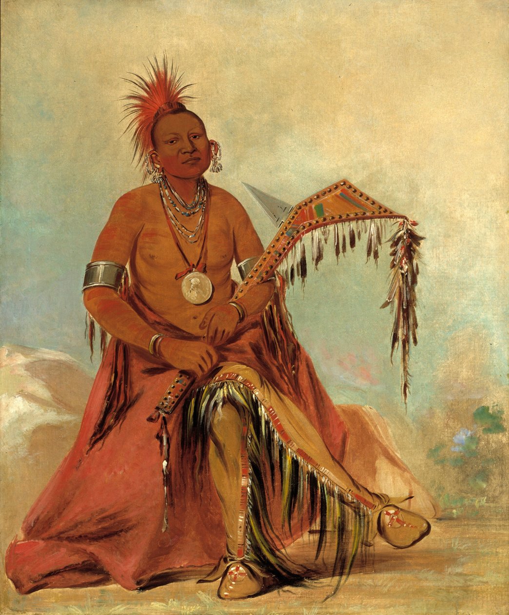 Cler-mónt, Erster Häuptling des Stammes von George Catlin