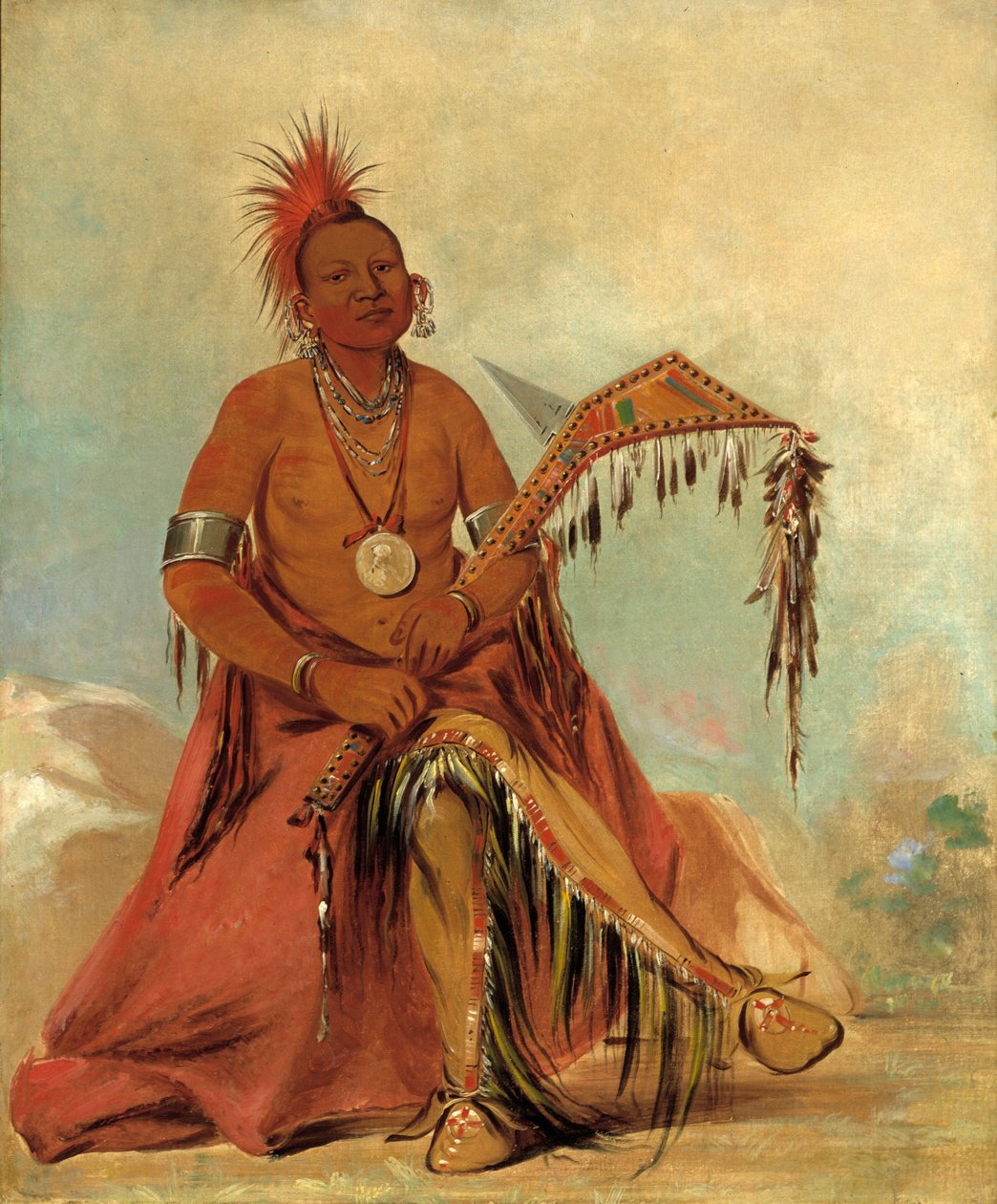 Cler-mónt, erster Häuptling des Stammes von George Catlin
