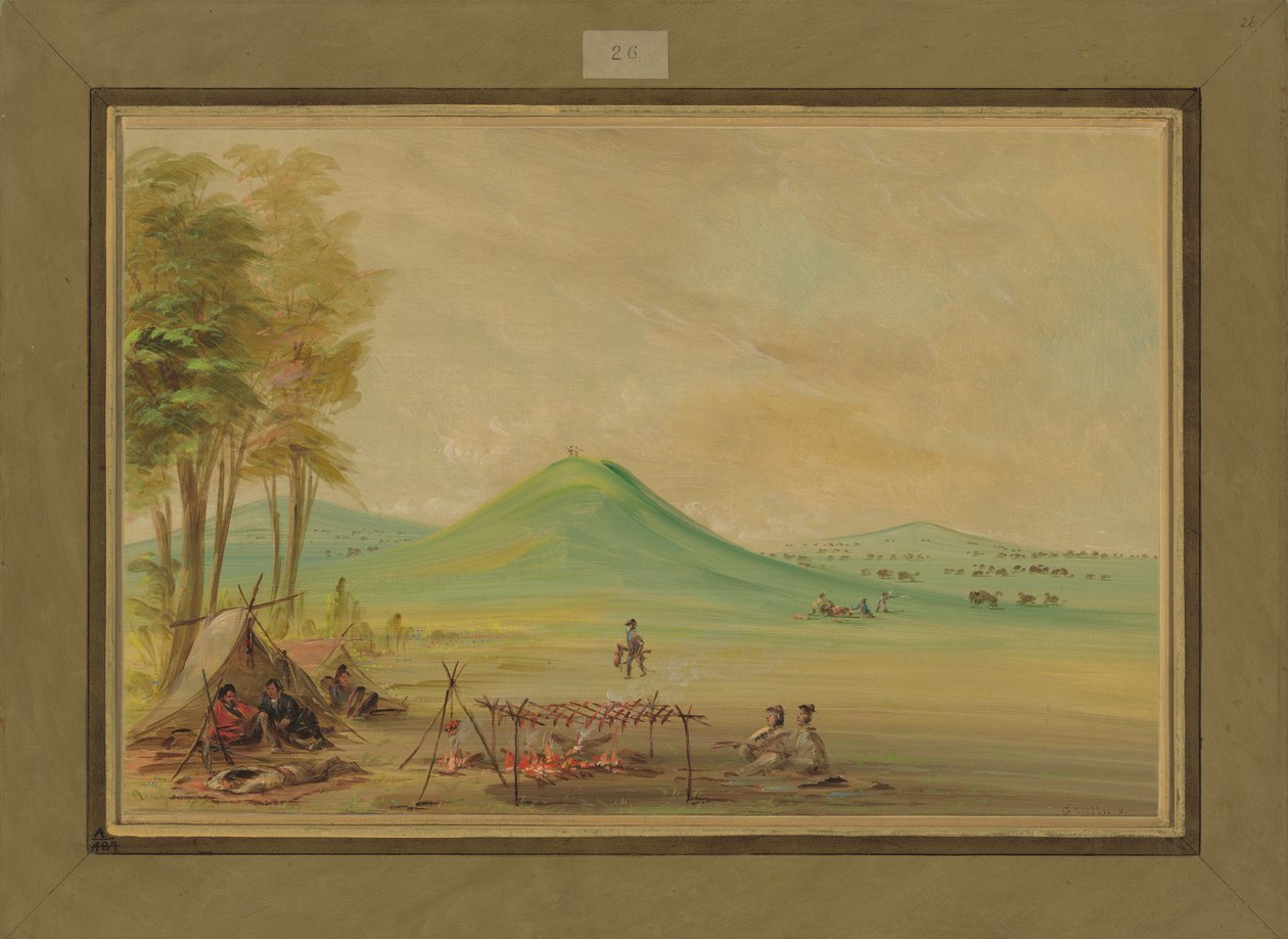Expedition auf einer Prärie in Texas, April 1686, 1847-48 von George Catlin