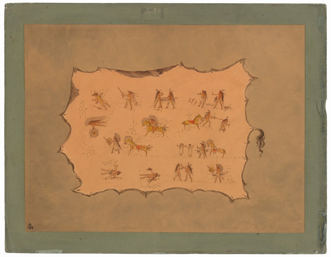 Faksimile des Gewandes von Mah-to-toh-pa - Mandan von George Catlin