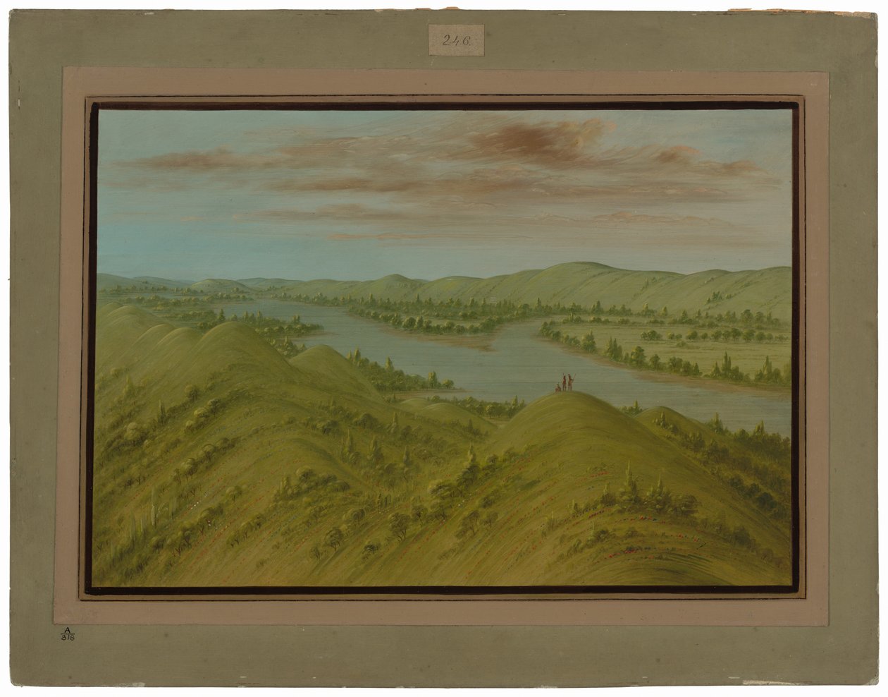 Grassy Bluffs, Oberer Missouri von George Catlin