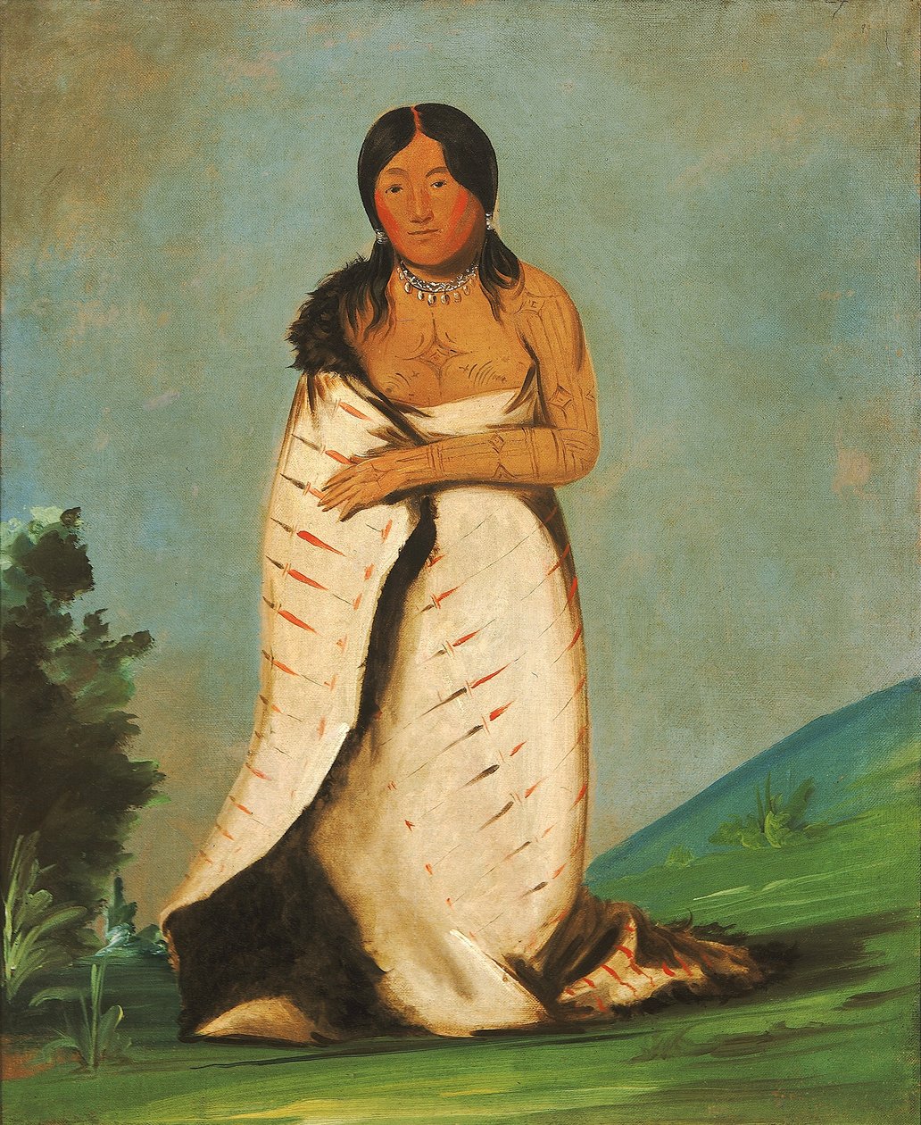 Hee-láh-dee, Reine Quelle, Frau des Rauchs von George Catlin