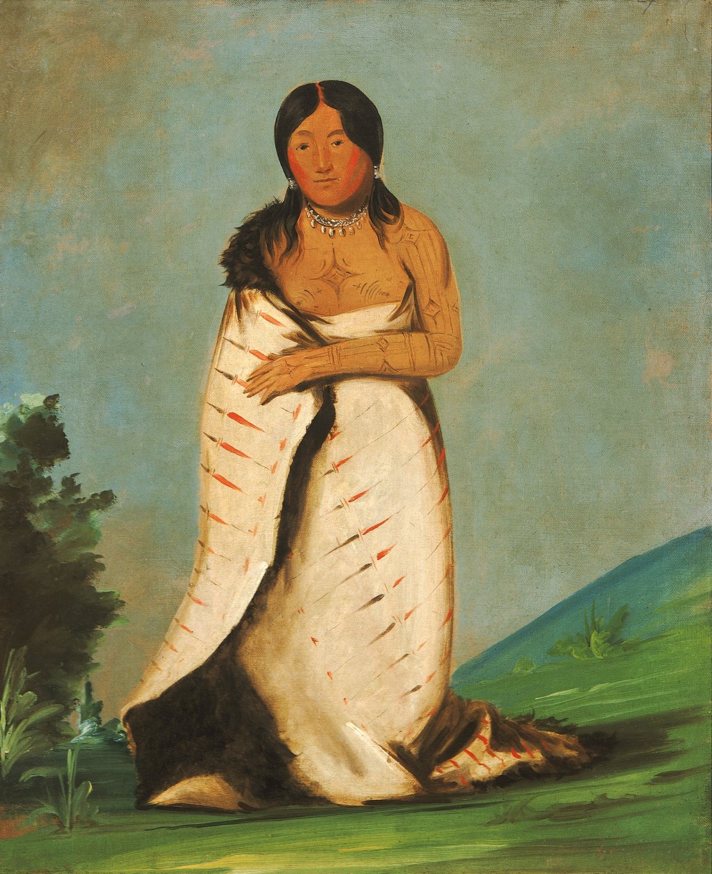 Hee-láh-dee, Reine Quelle, Frau des Rauchs, 1832 von George Catlin