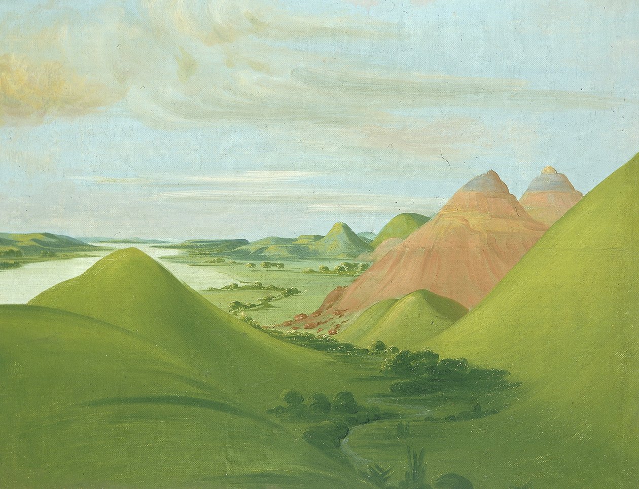Eisenklippe, 1200 Meilen oberhalb von St. Louis von George Catlin