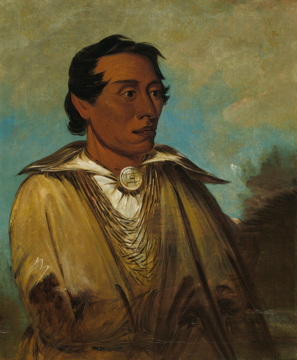 Kee-án-ne-kuk, Führender Mann, Häuptling des Stammes von George Catlin