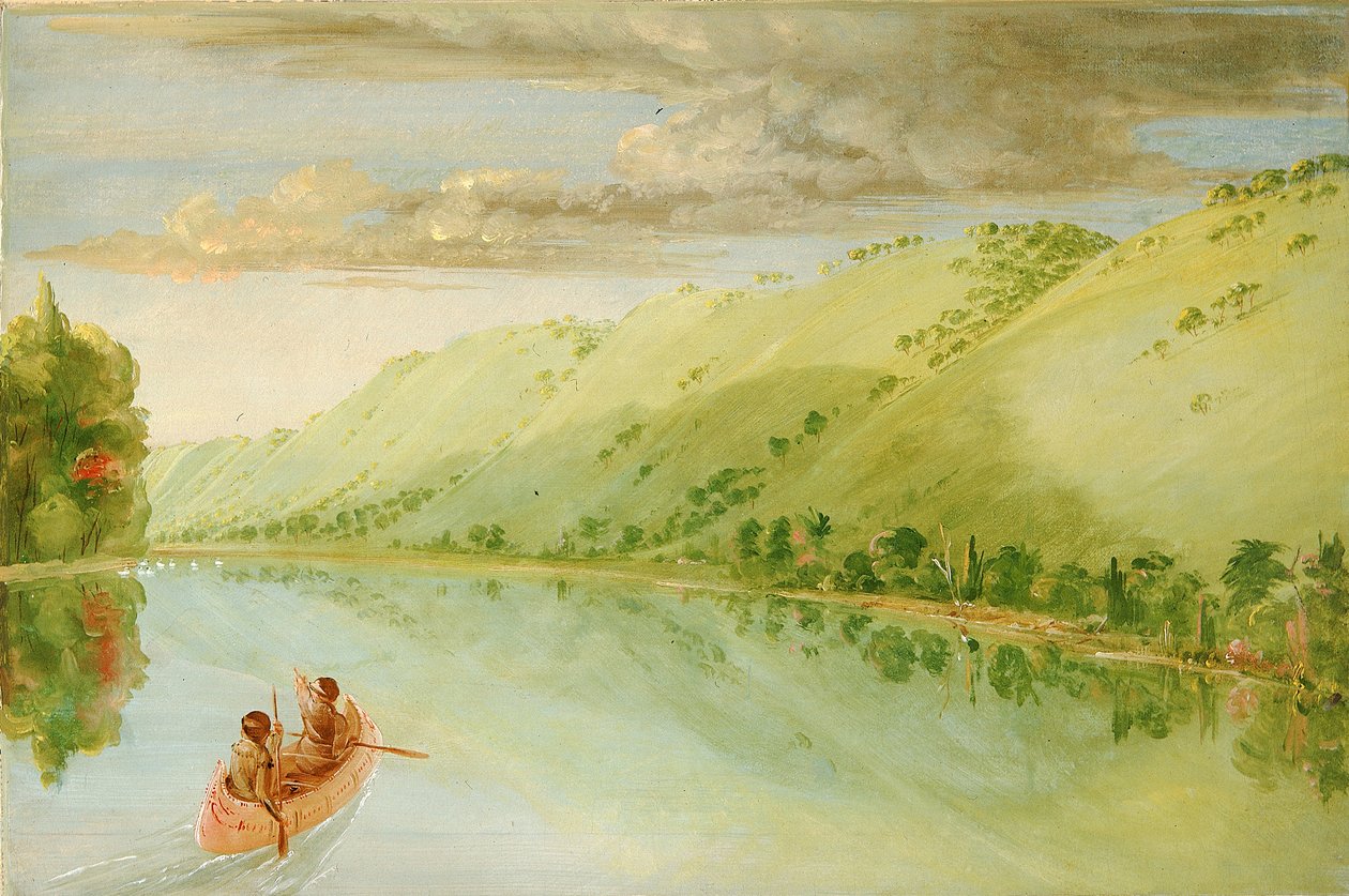 Madame Ferrebaults Prärie, oberhalb von Prairie du Chien von George Catlin