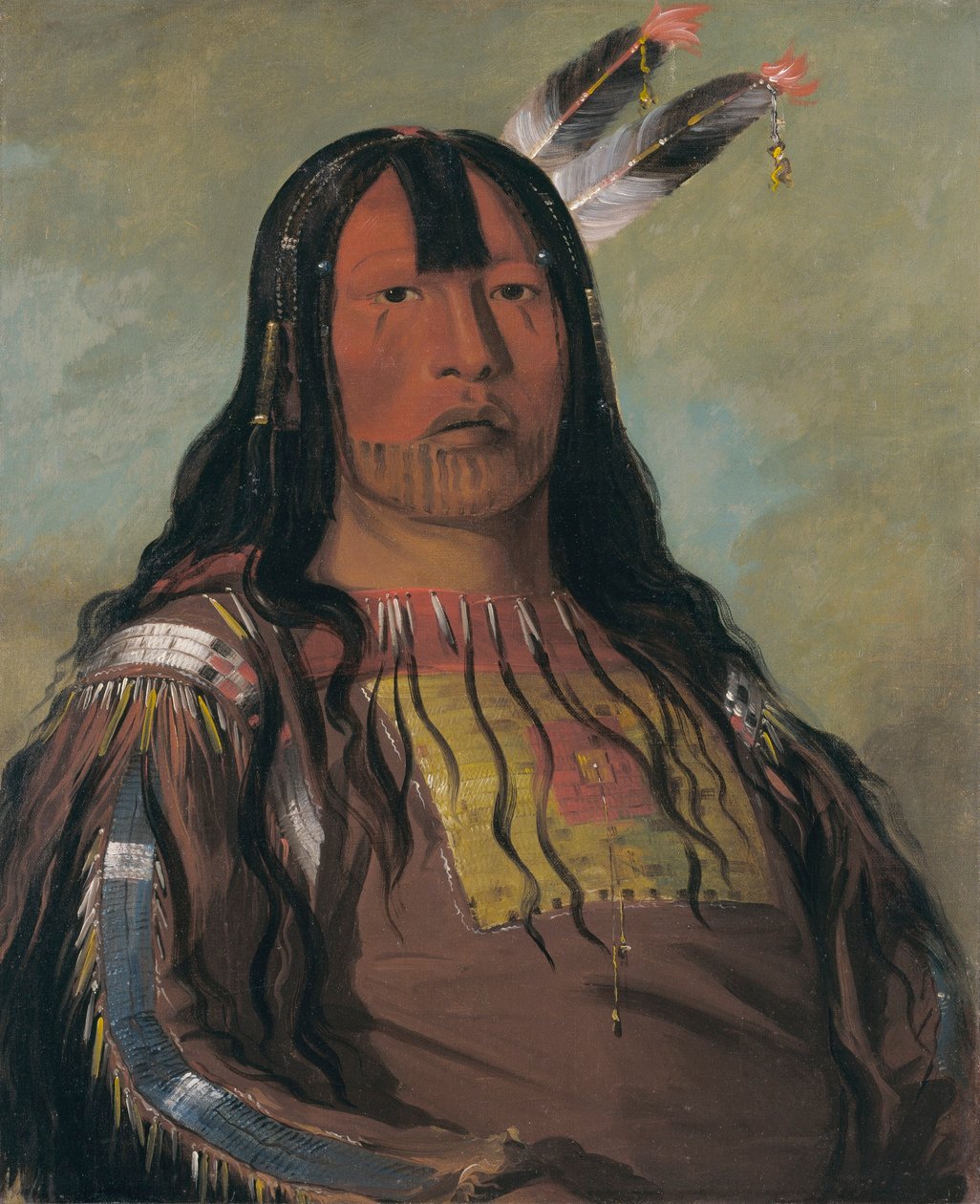 Mix-ke-móte-skin-na, Eisenhorn, ein Krieger von George Catlin