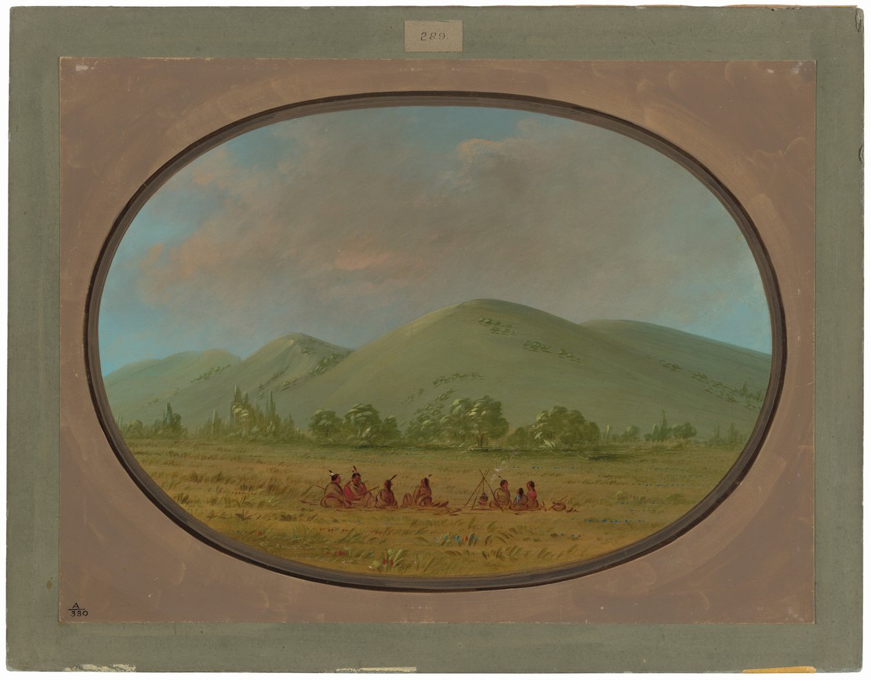 Nishnabotana-Klippen, Oberer Missouri von George Catlin