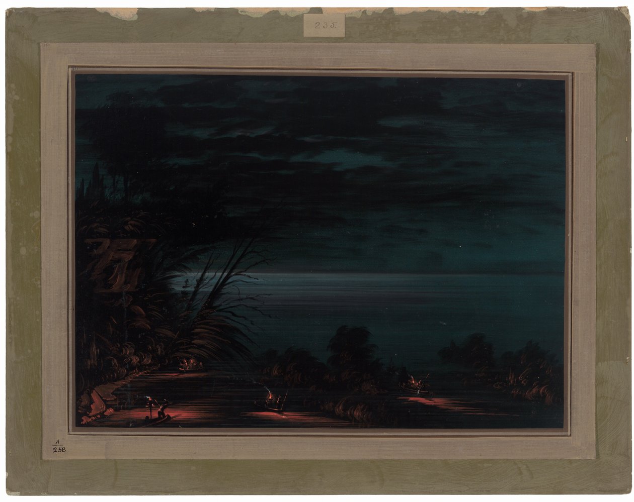 Lachsspeeren - Ottowas von George Catlin