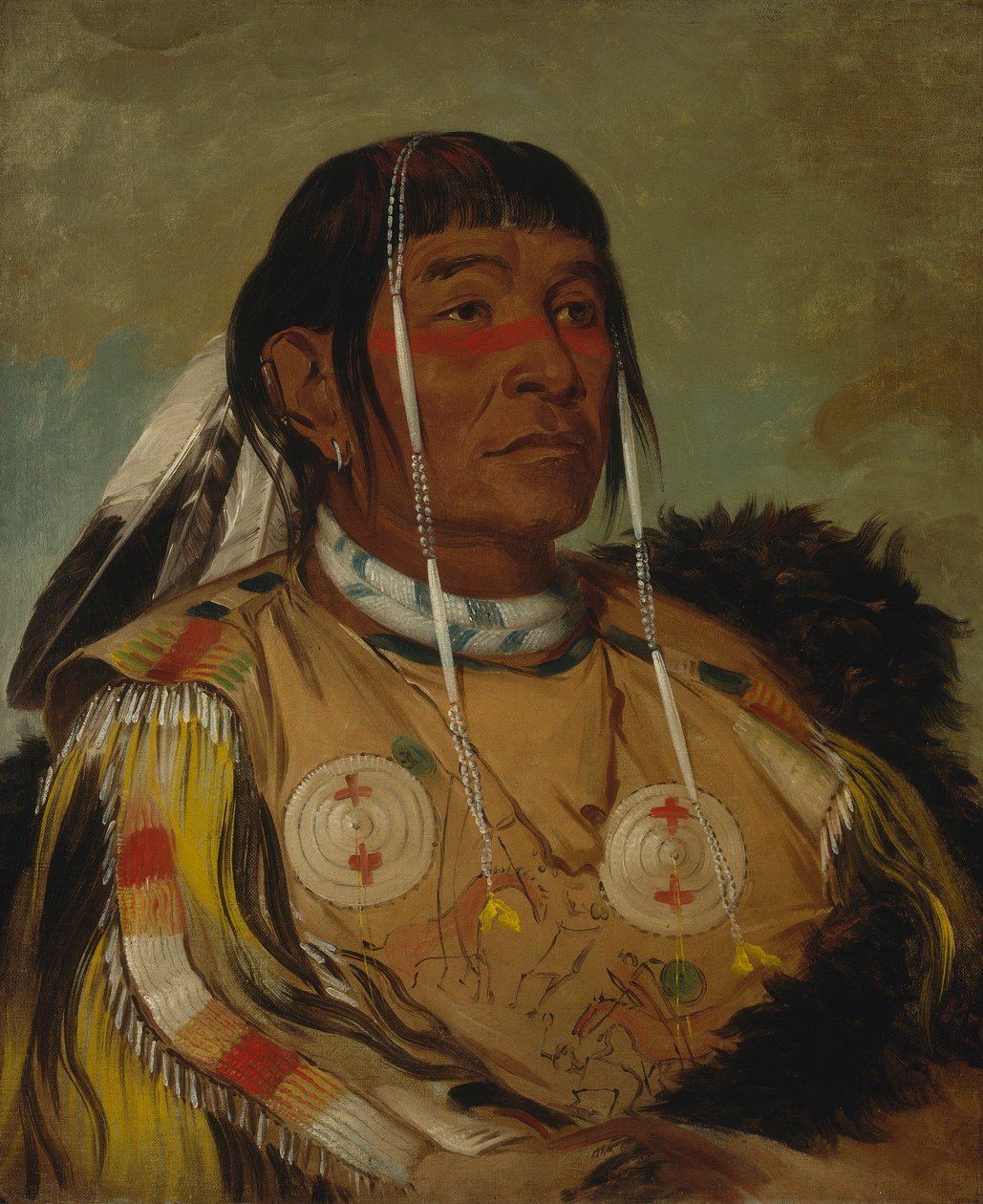 Sha-có-pay, Der Sechste, Häuptling der Plains Ojibwa von George Catlin