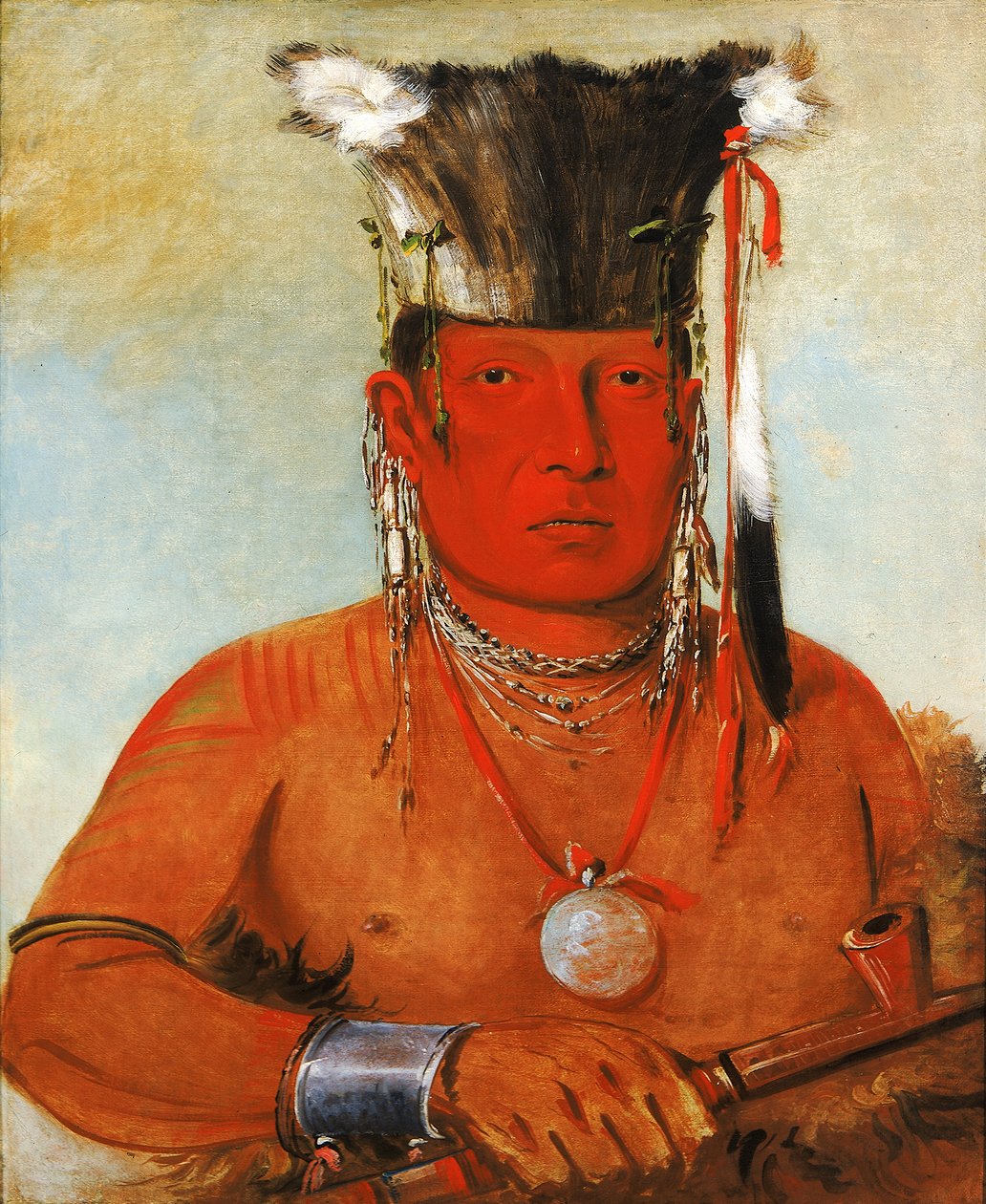 Sháw-da-mon-née, Da geht er, ein Tapferer, 1832 von George Catlin