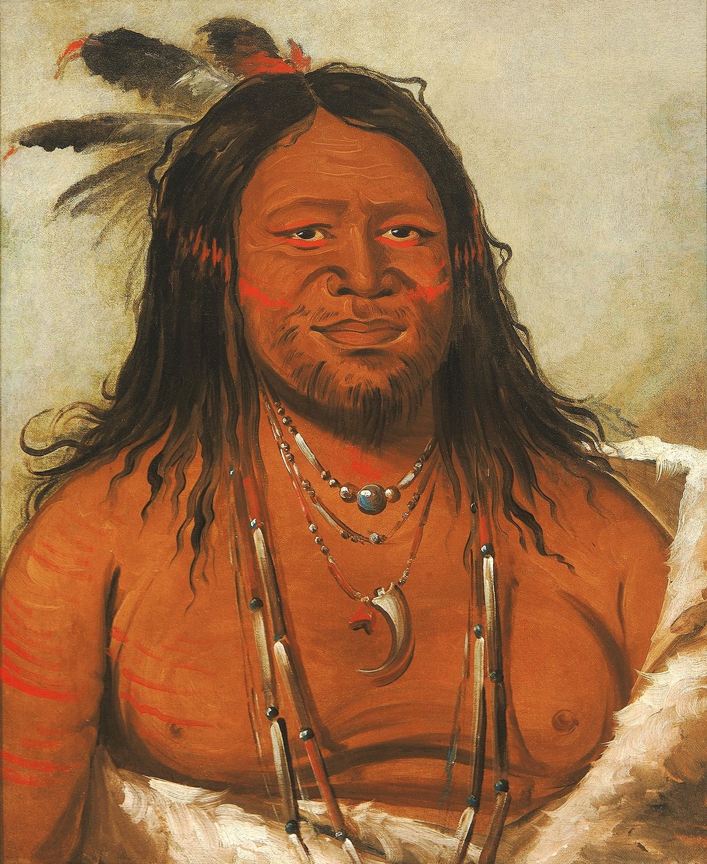 Ta-wáh-que-nah, Berg der Felsen, Zweiter Häuptling des Stammes von George Catlin