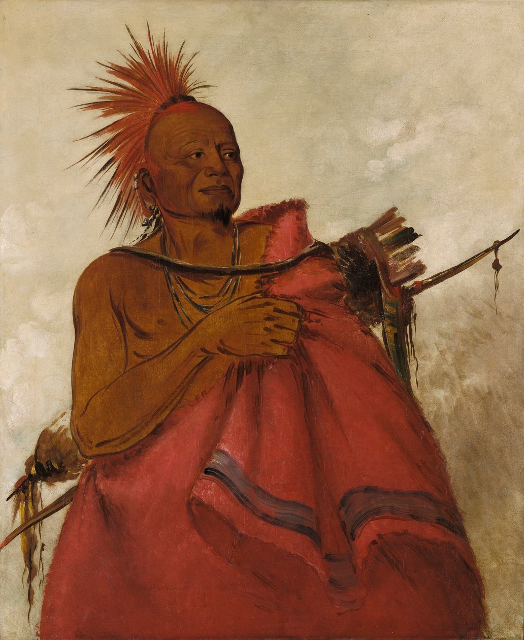Tcha-tó-ga, Mad Buffalo, Mörder von zwei weißen Männern von George Catlin