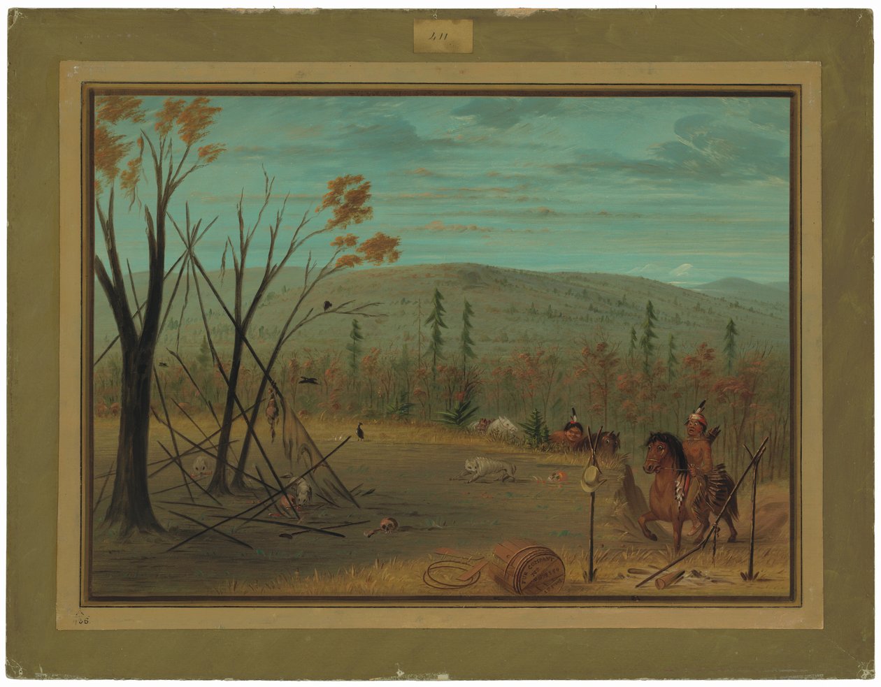 Die Cheyenne-Brüder kehren von ihrer Herbstjagd zurück von George Catlin