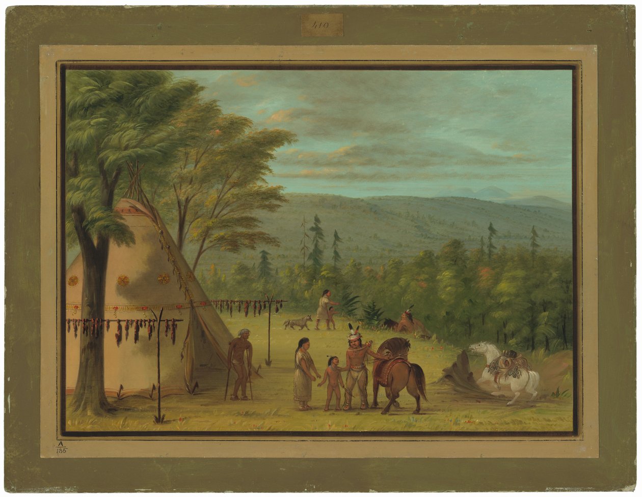 Die Cheyenne-Brüder beginnen ihre Herbstjagd von George Catlin
