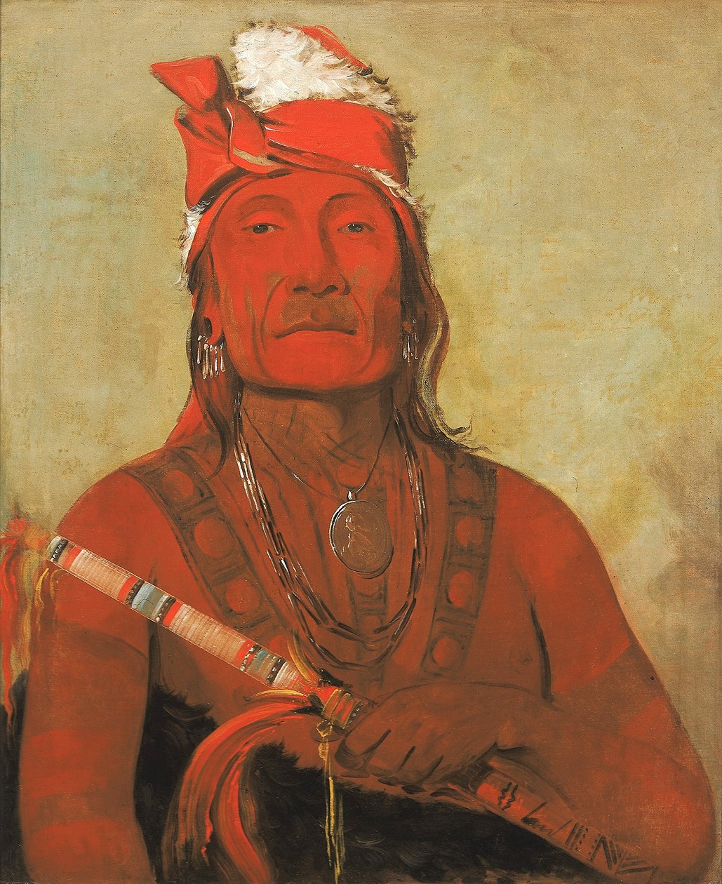 Toh-kí-e-to, Stein mit Hörnern, ein Häuptling von George Catlin