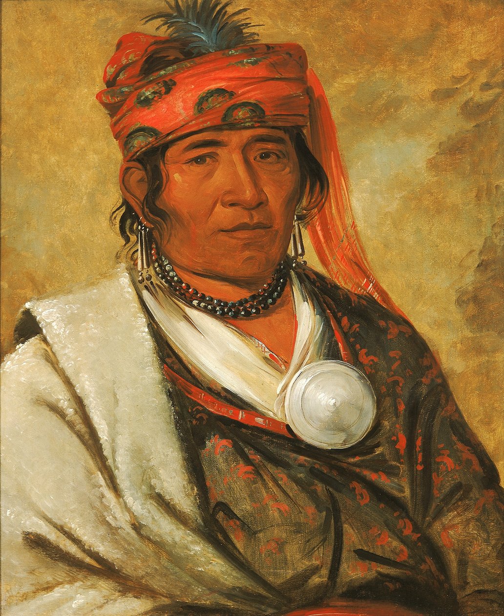 Ye-hów-lo-gee, Die Wolke, ein Häuptling von George Catlin