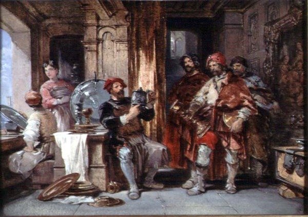 Cellini und die Räuber von George Cattermole