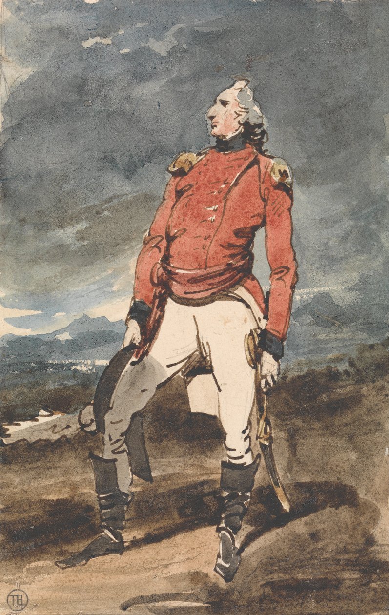 Studie für das Porträt eines Militärbeamten von George Chinnery