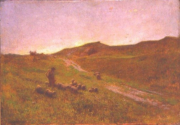 Abend auf dem Moor von George Clausen