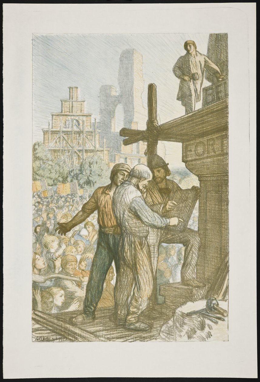 Der Wiederaufbau Belgiens von George Clausen