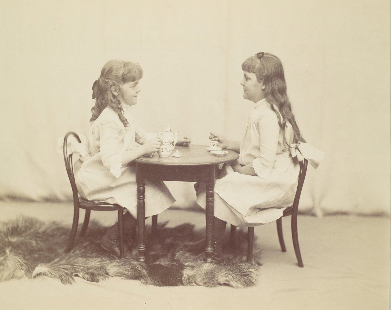 Frances und Ethel de Forest, Töchter von Robert de Forest, ca. 1890 von George Collins Cox