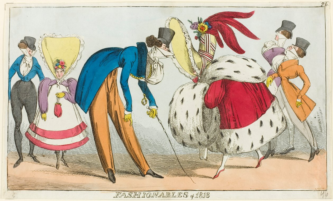Mode von 1818 von George Cruikshank