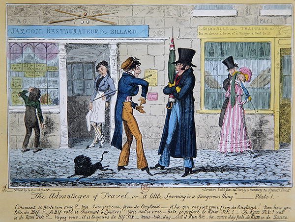 Die Vorteile des Reisens oder Ein wenig Wissen ist eine gefährliche Sache von George Cruikshank