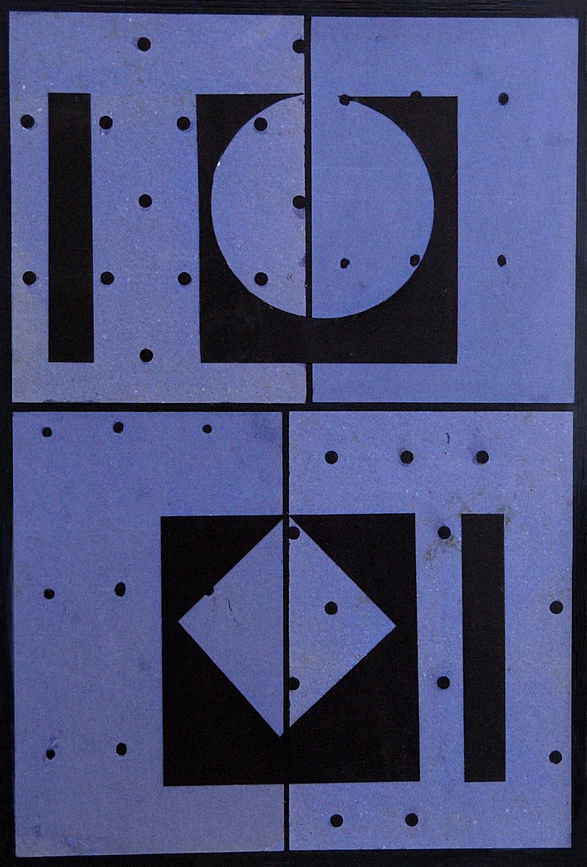 Collage, Blauer Mercato, 2004 von George Dannatt