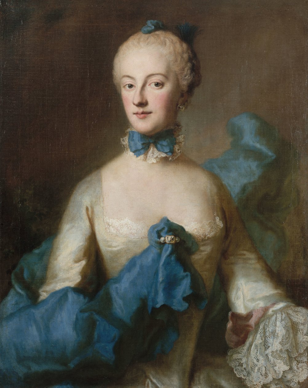 Herzogin Maria Anna Josepha von Bayern 1734-1776, Markgräfin von Baden-Baden, ca. 1750 von George Desmarées